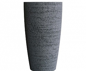 Кашпо Concretika Conus D40 H80 Erosia Gray