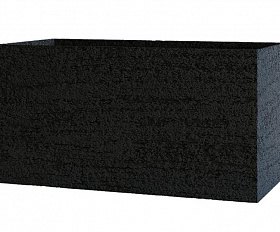 Кашпо Concretika Balcony 40x15x15 Erosia Black