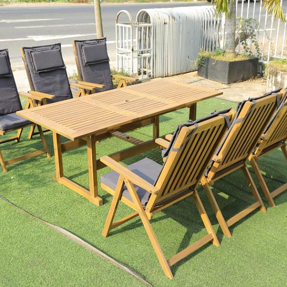 Обеденный комплект Kimberly Royal Family из дерева на 6 персон (квадратный стол) фото 1