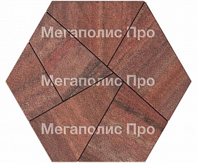 Тротуарная плитка Выбор Оригами Б.4.Фсм.8 80 мм Листопад Гранит Барселона