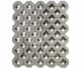 Газонная бетонная решетка Меба 400х600х100 мм