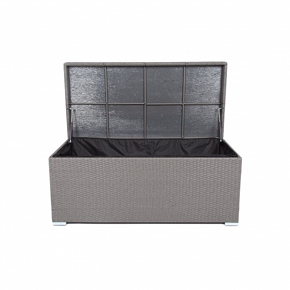 Порту сундук водонепроницаемый из искусственного ротанга, цвет графит фото 6