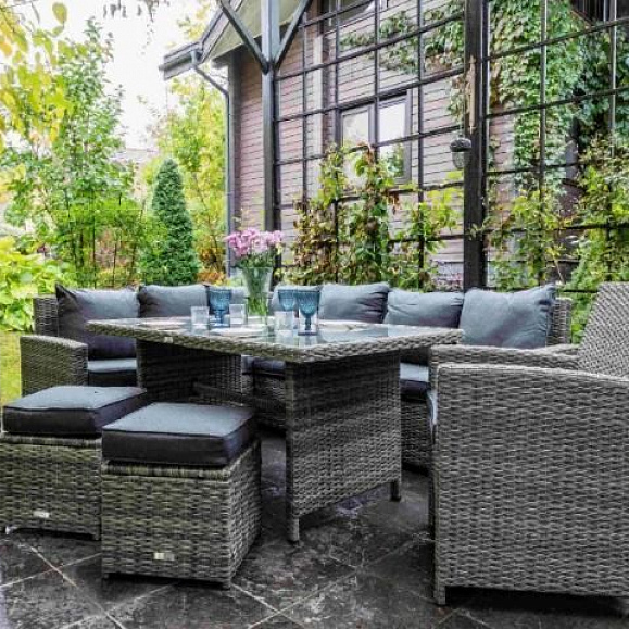 Комплект мебели Zorro Plus Royal Family из искусственного ротанга, цвет серый фото 1