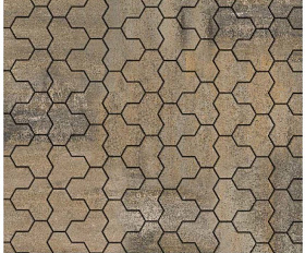 Тротуарная плитка Выбор Трилистник В.7.Ф.10 100 мм Искусственный камень Базальт