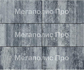 Тротуарная плитка Выбор Прямоугольник Б.5.П.8 600х300х80 мм Листопад Антрацит