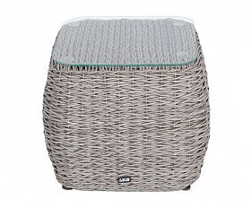 Столик кофейный Кальяри 4SIS из искусственного ротанга (гиацинт), цвет серый