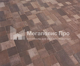 Тротуарная плитка 342 Механический завод Бавария ColorMix 60мм Невада