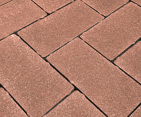 Тротуарная плитка Koldiz 60 мм Моно Бордовый без фаски