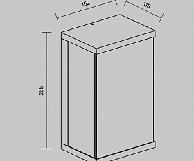 Настенный светильник (бра) Baker Street Maytoni O021WL-L10B4K цвет Черный