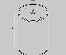 Потолочный светильник Bar Maytoni O306CL-L12GF цвет Графит
