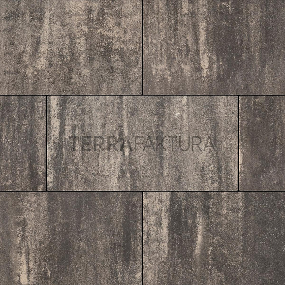 Тротуарная плитка Terrafaktura Урбан 600x300x80 мм Горный диабаз фото 1