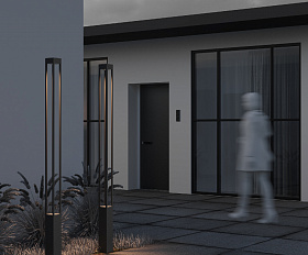 Садово-парковый светильник Elbe Maytoni O424FL-L25GF цвет Графит