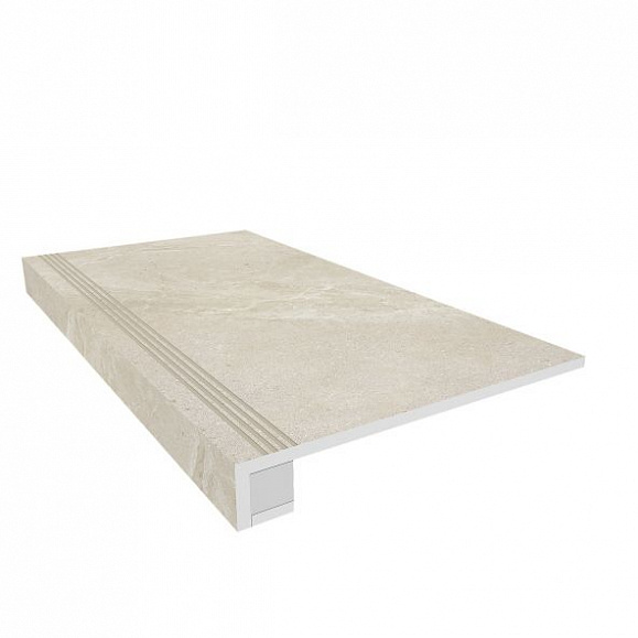 Комплект Керамогранитная ступень Estima KA02 33x120 см с бортиком + Подступенок 14,5х120 см фото 1