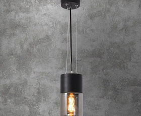 Уличный светильник Elektrostandard Roil IP54 35125/H чёрный/дымчатый плафон