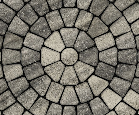 Тротуарная плитка Выбор Классико Листопад Б.2.КО.6 60 мм Антрацит