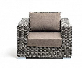 Кресло Боно 4SIS из искусственного ротанга, цвет графит