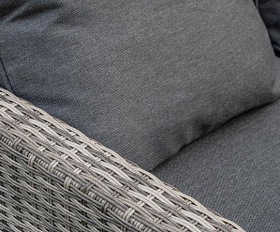 Угловой комплект Zorro Plus Double Royal Family из искусственного ротанга, цвет серый