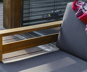 Диванный комплект из акации BOOKA с кофейным столом Joygarden