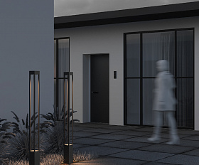 Садово-парковый светильник Elbe Maytoni O424FL-L20GF цвет Графит