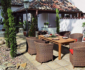 Клинкерная напольная плитка Interbau Nature Art 112 Bambus Beige 360x360x9,5 мм R10