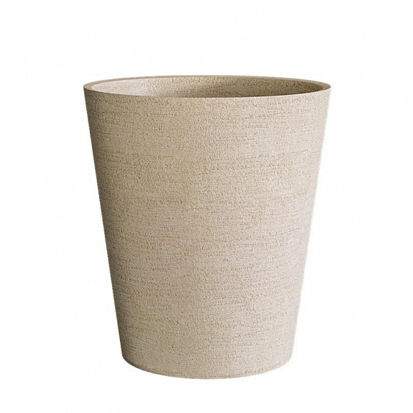 Кашпо Concretika Кратер D60 H50 Эрозия желтый фото 1