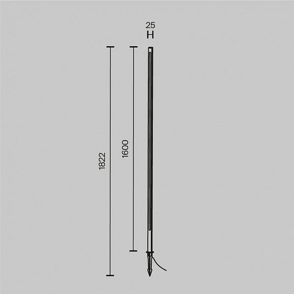 Ландшафтный светильник Pole Maytoni O440FL-L24GF3K цвет Графит фото 6