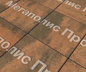 Тротуарные плиты Выбор Квадрат Б.1.К.6 300х300х60 мм Листопад Мустанг