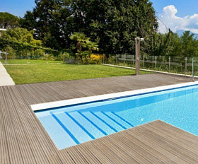 Террасная доска MasterDeck Classic 140мм*26мм узкий + широкий вельвет, цвет Серый