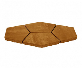 Тротуарная плитка Нобетек Квинта 3П8ф персиковая