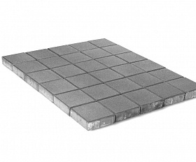 Тротуарная плитка Braer Лувр Квадрат 200х200х60 мм Серый