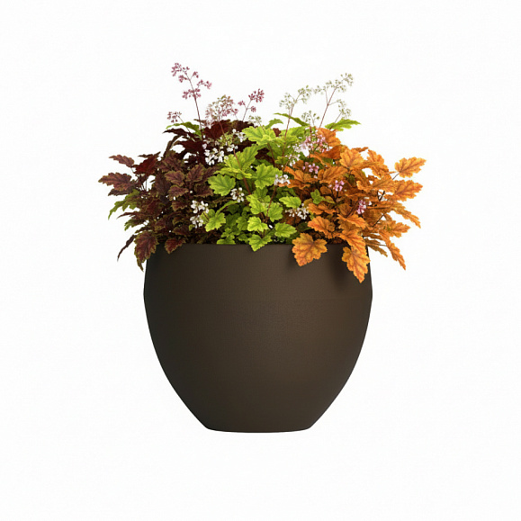 Кашпо Concretika Гира D50H43 Дарк браун 8028 фото 6