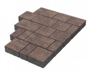 Тротуарная плитка Stellard Новый город 60 мм Мокко