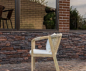 Обеденное кресло Michelle Royal Family из дерева, цвет бежевый