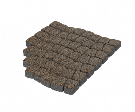 Тротуарная плитка Stellard Классико 60 мм Красный гранит