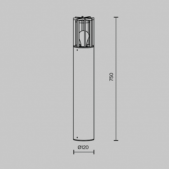 Ландшафтный светильник Barrel Maytoni O453FL-01GF цвет Графит фото 7