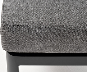 Париж модуль диванный алюминиевый угловой, цвет серый