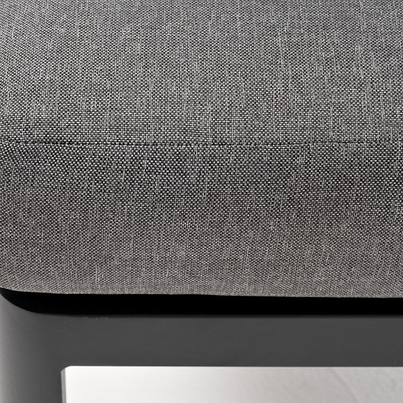 Париж модуль диванный алюминиевый угловой, цвет серый фото 5