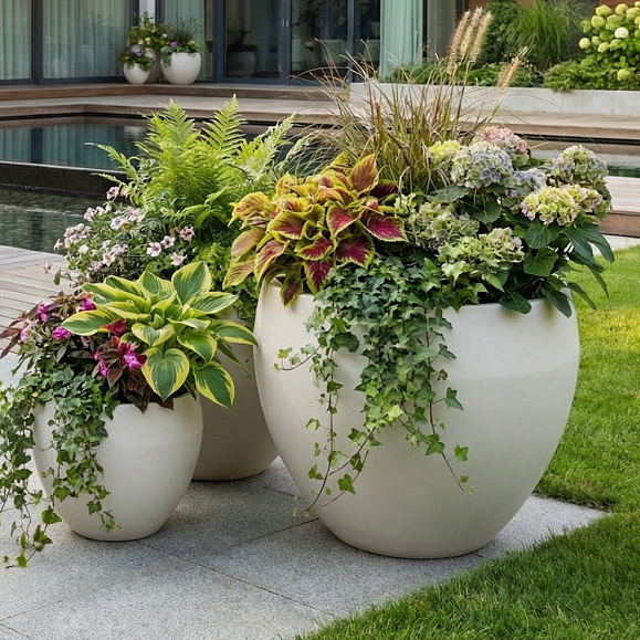 Кашпо TERRAFAKTURA Гира D60х51 Дюна фото 1