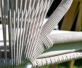 Обеденная группа Фоджа 4SIS из роупа (веревки), цвет бежевый