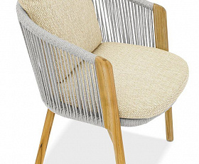 Комплект обеденной мебели Avesta Brafritid серый/песочный, стеклокерамика/тик.