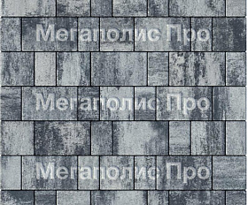 Тротуарная плитка Выбор Старый город Листопад 1Ф.6 60 мм Антрацит