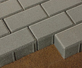 Брусчатка 342 механический завод Прямоугольник 200х100х80 мм Серый