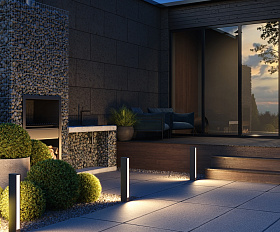 Ландшафтный светильник Hof Maytoni O422FL-L12GF цвет Графит