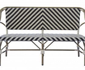 Кабри диван двухместный из искусственного ротанга, цвет бежево-коричневый