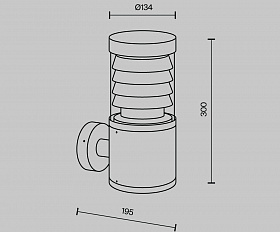 Настенный светильник (бра) Spir Maytoni O439WL-L12GF3K цвет Графит