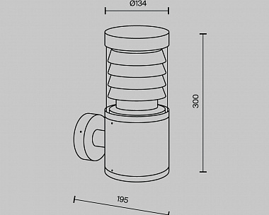 Настенный светильник (бра) Spir Maytoni O439WL-L12GF3K цвет Графит