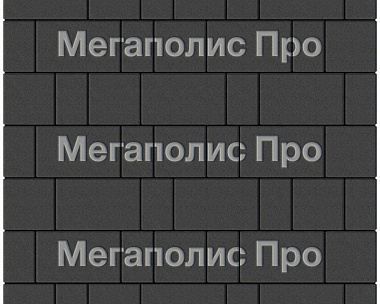 Тротуарная плитка Выбор Старый город А.1.Фсм.4 40 мм. Черный