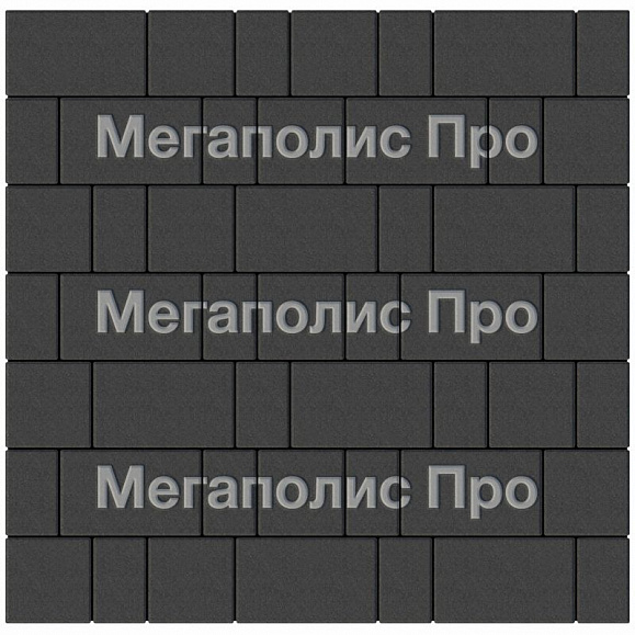 Тротуарная плитка Выбор Старый город А.1.Фсм.4 40 мм. Черный фото 3