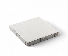 Тротуарная плитка Koldiz Квадрат 50 мм Моно Белый