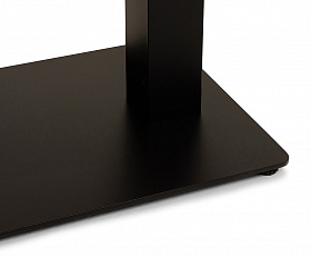 Каффе стол из HPL 110х70см, цвет дуб, подстолье стальное двойное